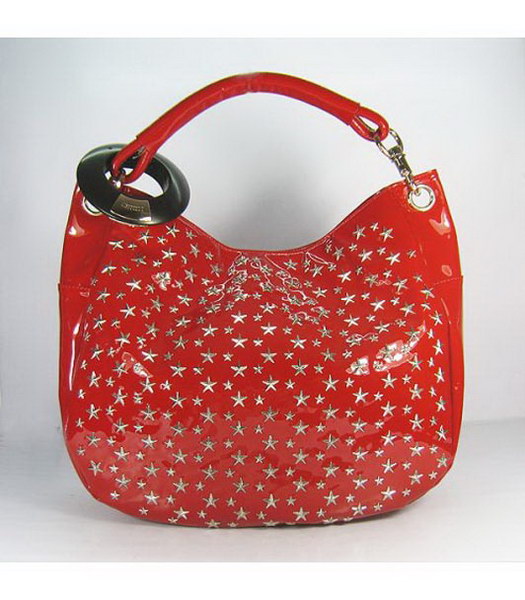 Borsa in pelle SKY_Red Vitello Con Le Stelle